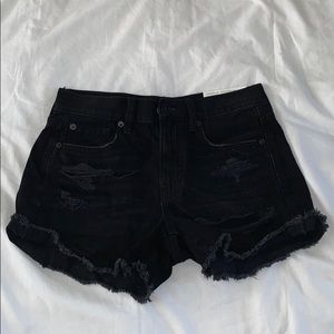 Brand new black American eagle hi-rise Jean shorts